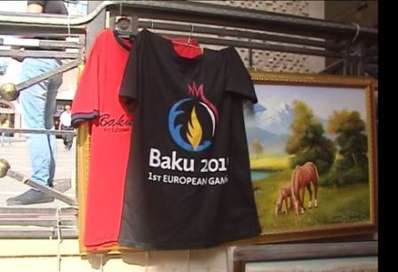 Bakıda saxta “Baku 2015” məhsulları satılır - VİDEO